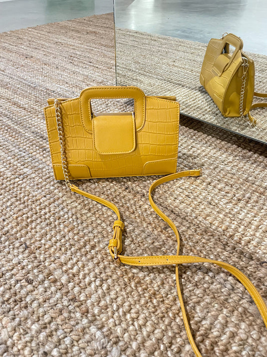 Borsa cocco senape