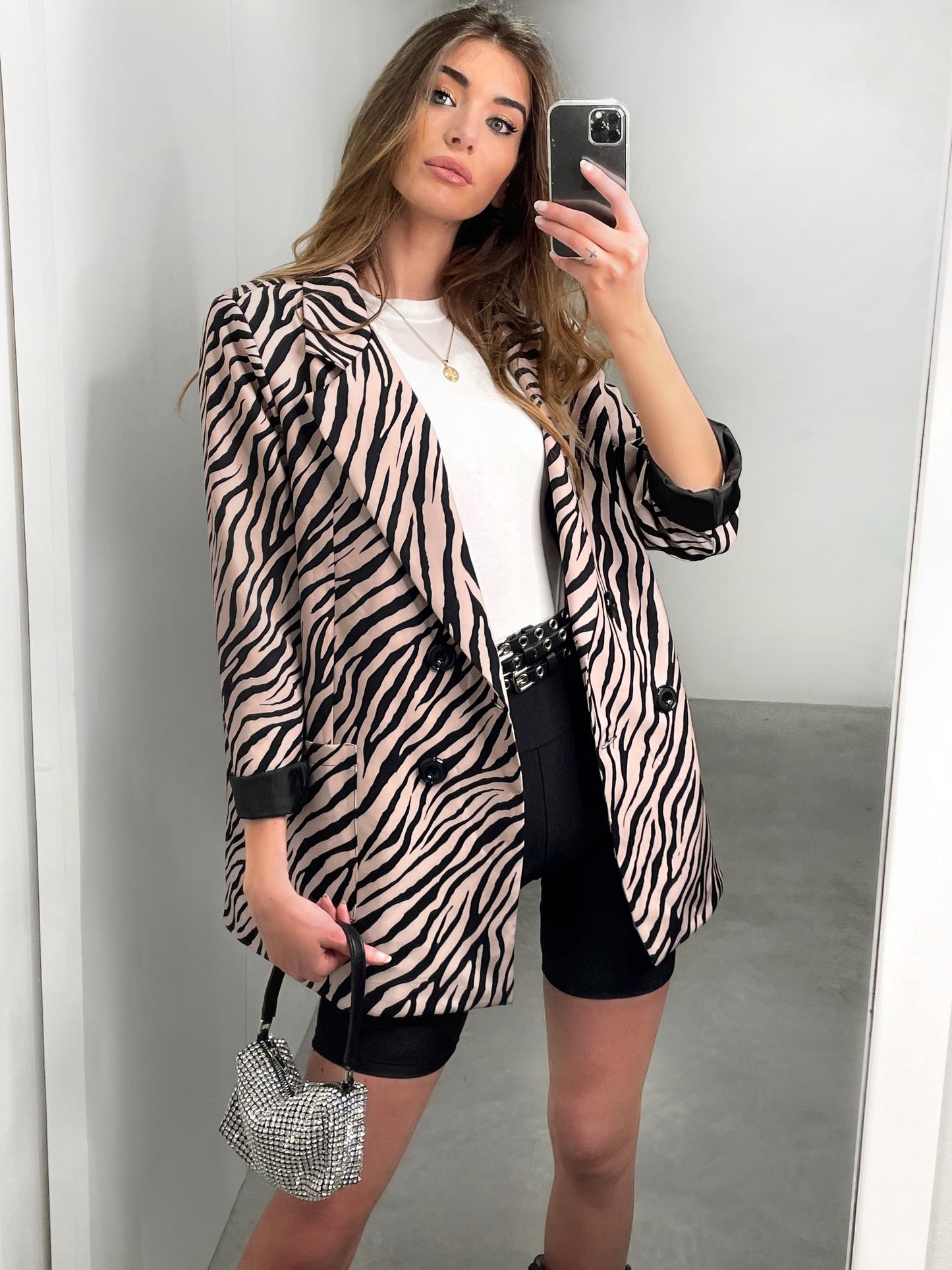 Blazer zebra oversize