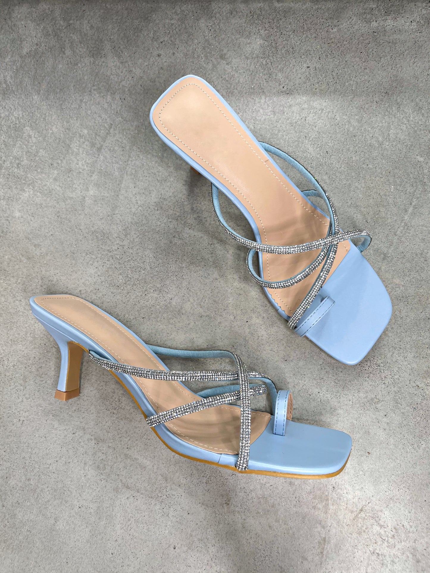 Sabot shimmering azzurro